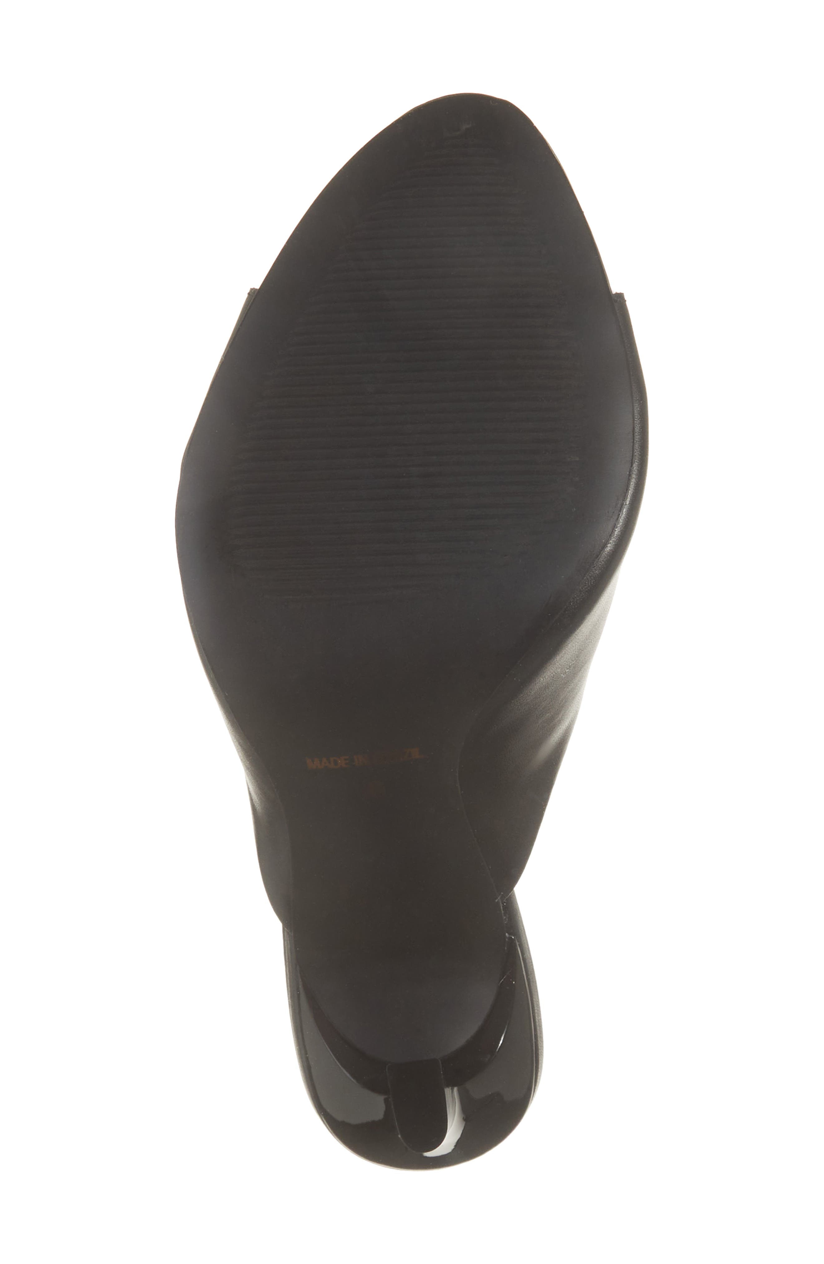 Bottero Peeptoe Slide Sandal, Alternate, color, Preto