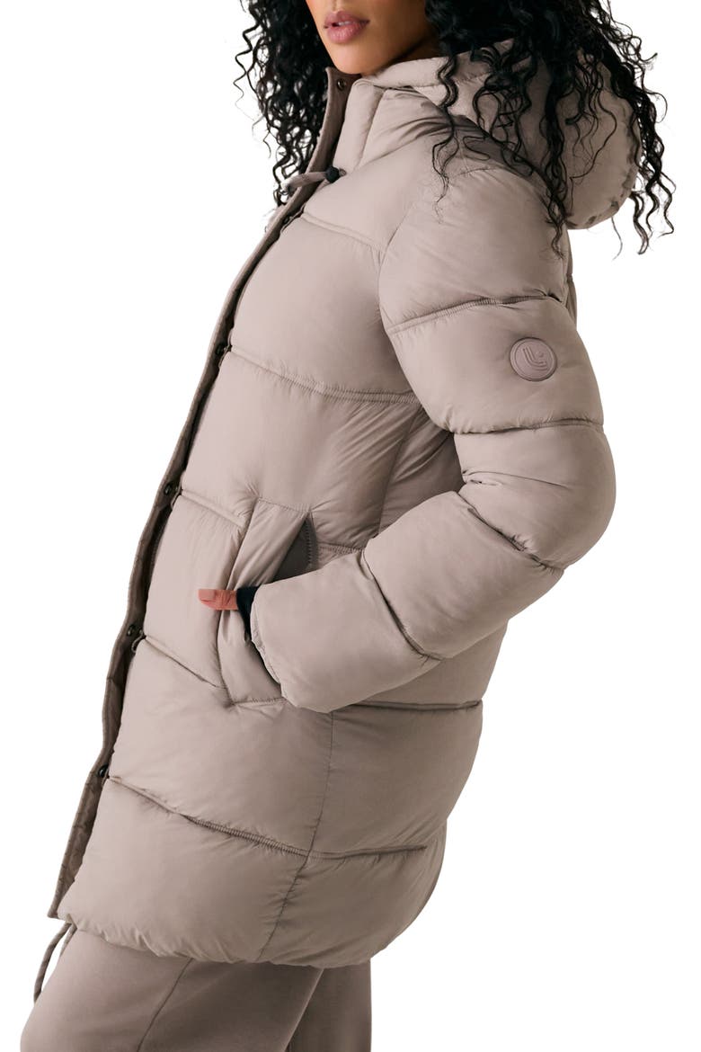 PrimaLoft® Puffer Jacket, Alternate, color, PEBBLE
