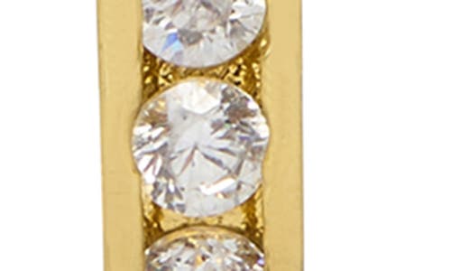 Estella Bartlett Channel Set Cubic Zirconia Hoop Earrings