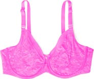 Curvy Couture No-Show Lace Underwire Unlined Bra