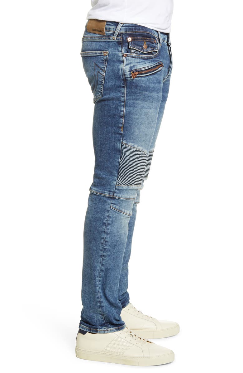 True Religion Brand Jeans Biker Rocco Extra Slim Fit Jeans, Alternate, color, 