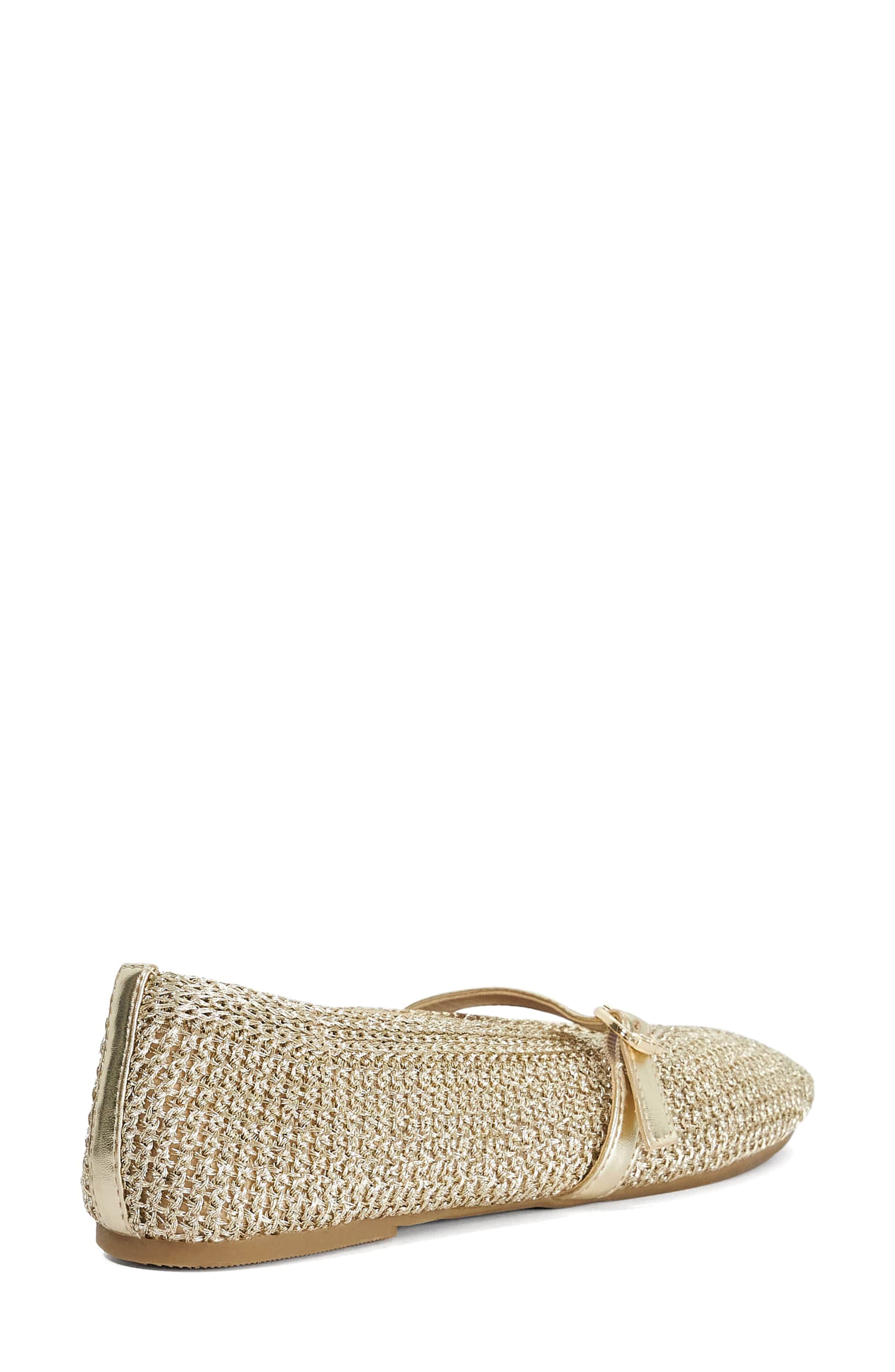 Dune London Halmada Mary Jane Flat, Alternate, color, Gold
