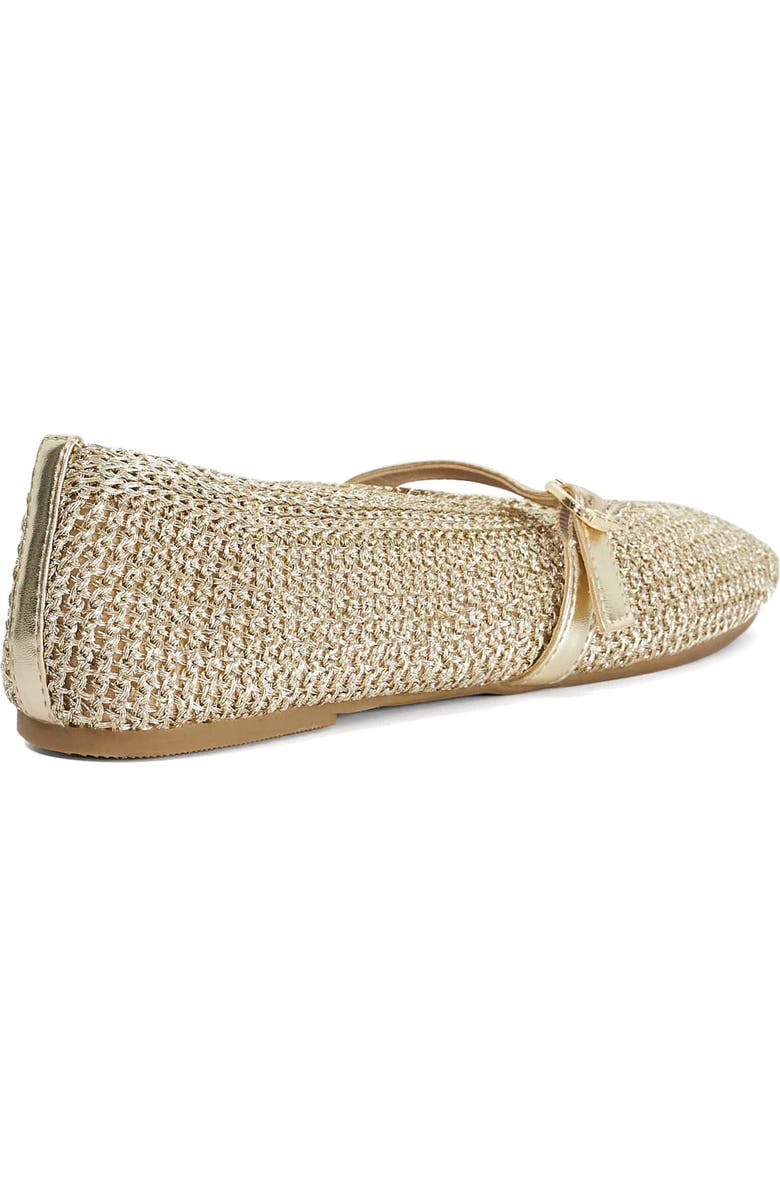 Dune London Halmada Mary Jane Flat, Alternate, color, Gold