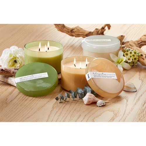 Tag Meditation Candle With Lid In White