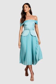 Coast Bardot Fit & Flare Midi Dress