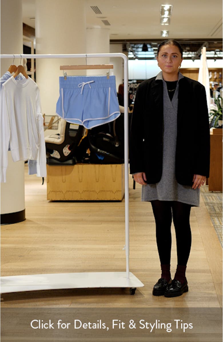 Smocked High Waist Drawstring Shorts, sales video thumbnail