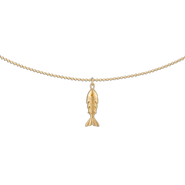 Alexa Leigh Gold Fish Ball Chain Necklace
