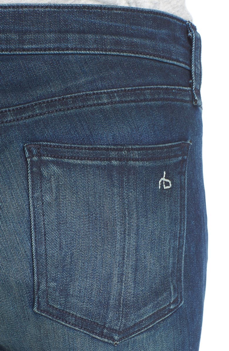 rag & bone/JEAN 'RBW23' High Rise Skinny Jeans, Alternate, color,