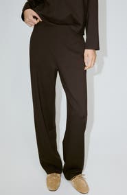 MANGO Knit Straight Leg Pants