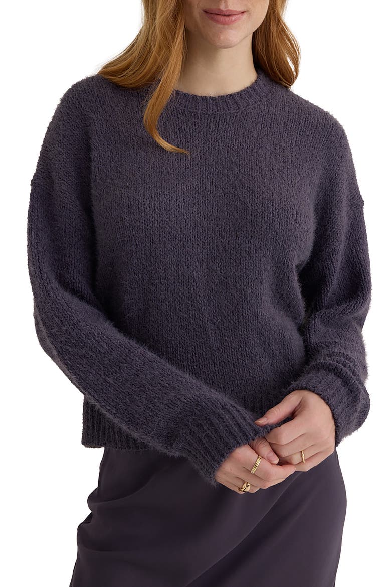 Drop Shoulder Sweater, Main, color, GALAXY SMOKE