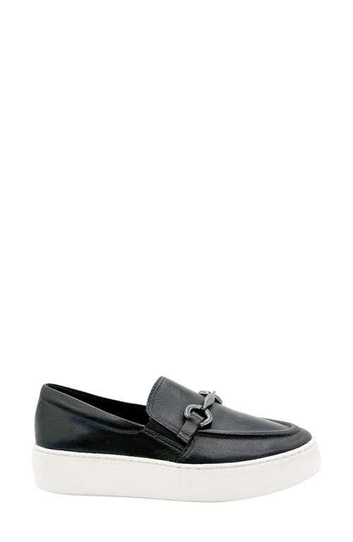 Chelsea Crew Wonka Bit Platform Loafer In Black/white Leather