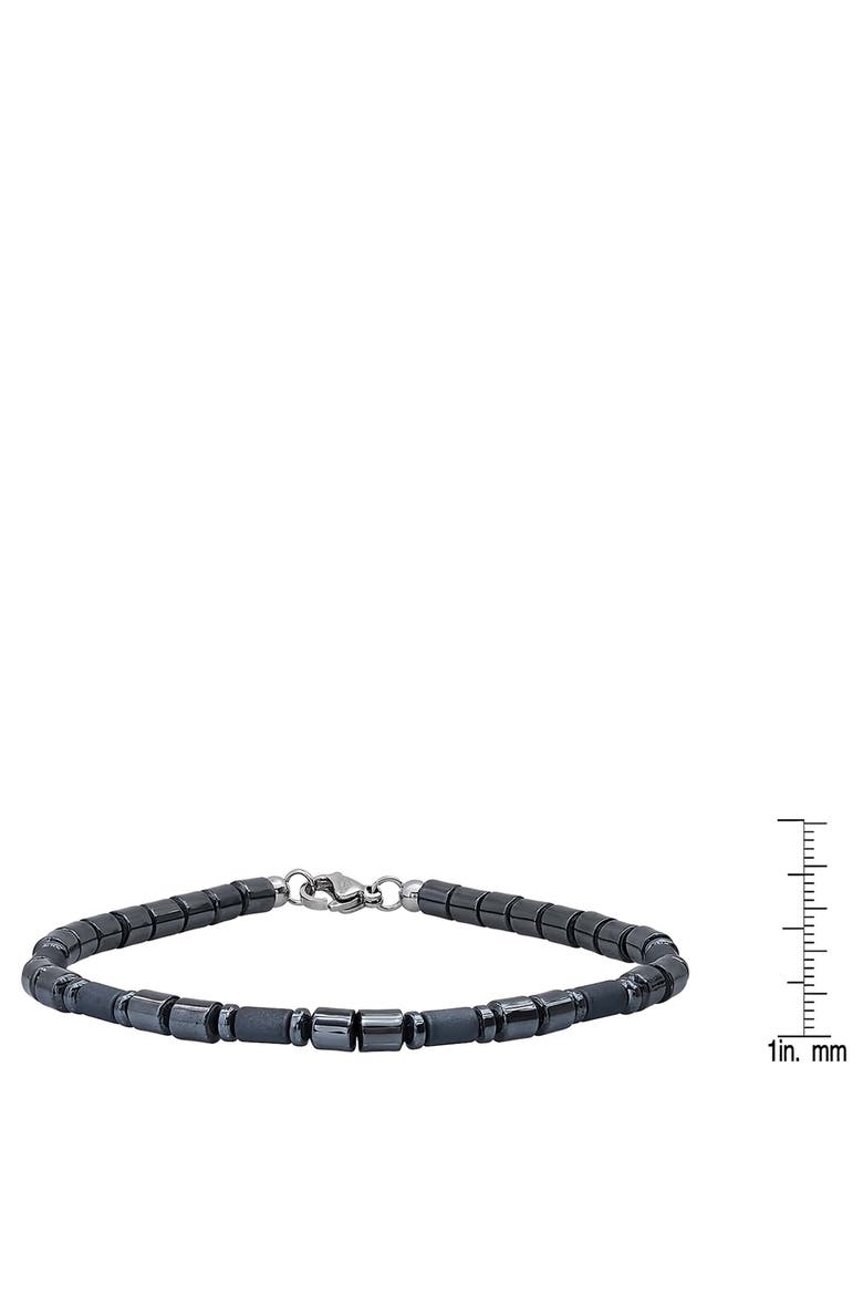 Beaded Hematite Bracelet, Alternate, color, BLACK