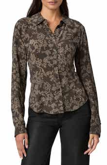 PAIGE Desano Floral Lace Shirt