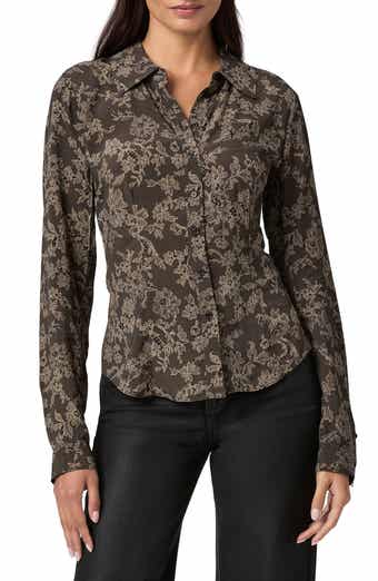 PAIGE Desano Floral Lace Shirt