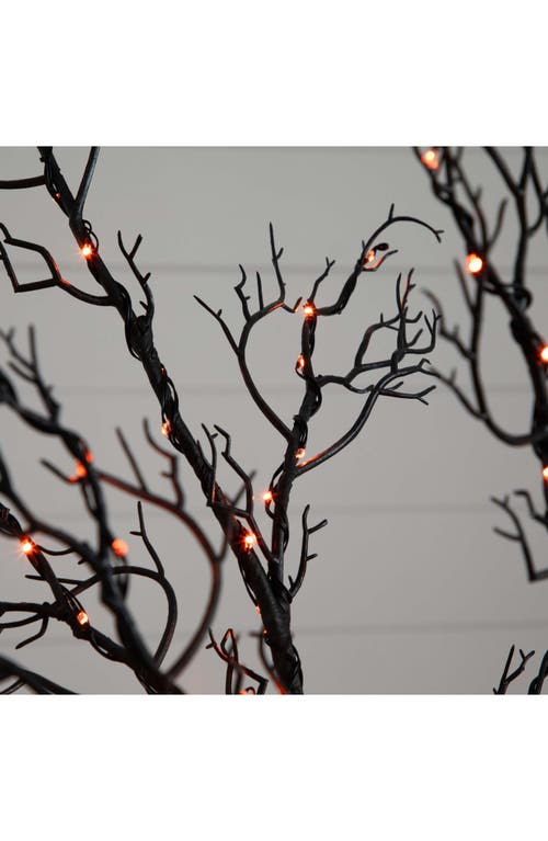 Nearly Natural 6ft Prelit Halloween Minimalist Twig Tree In Black
