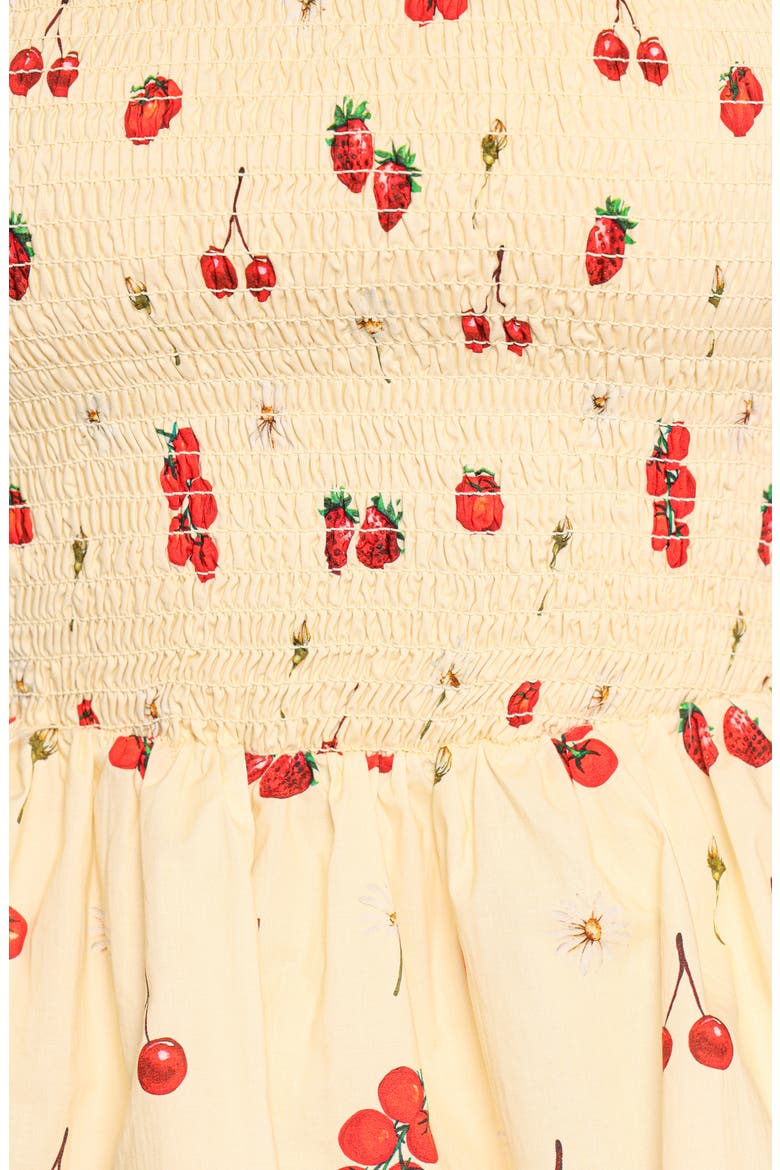 Remira Smocked Ruffle Top, Alternate, color, YELLOW CHERRY