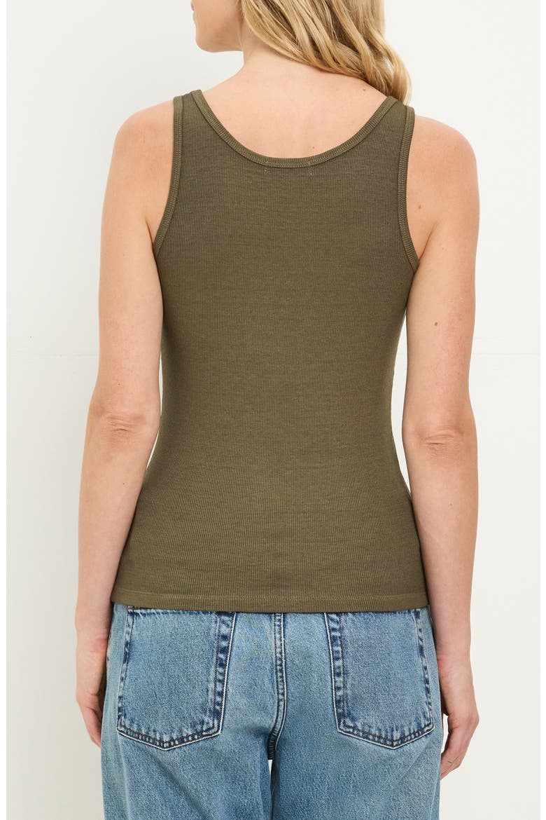 Breken Boyfriend Tank, Alternate, color, CAPER