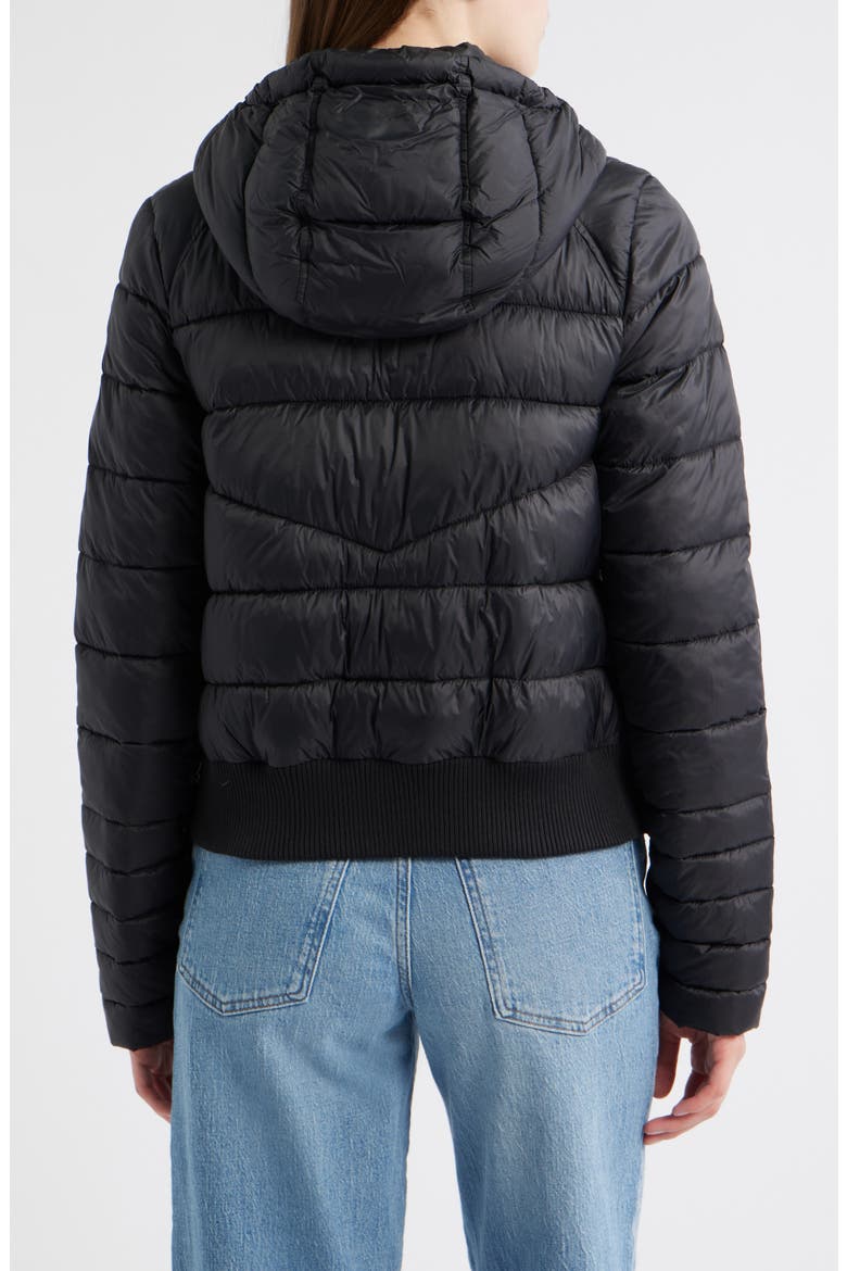 Eli Hooded Water Repellent Jacket, Alternate, color, BLACK