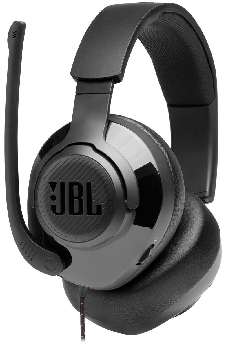 JBL Quantum 200 Wired Over Ear Gaming Headset, Alternate, color, Black