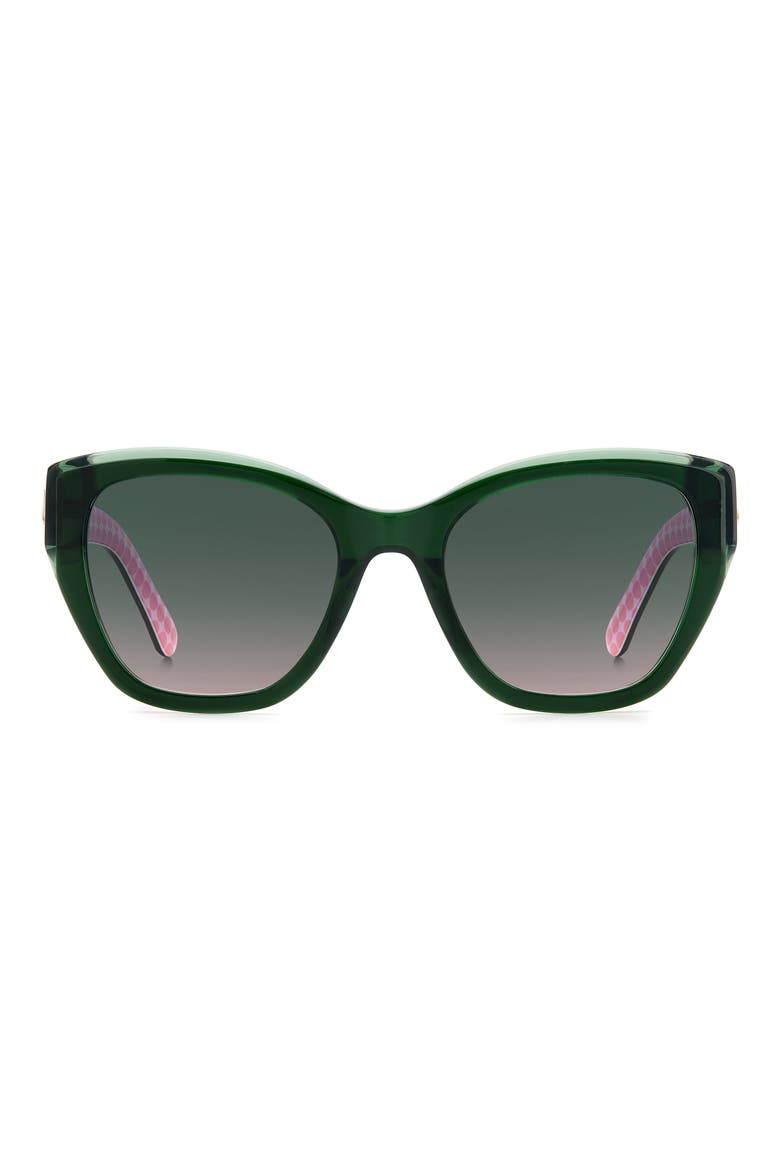 yolanda 51mm polarized gradient cat eye sunglasses, Main, color, 01ED-JP