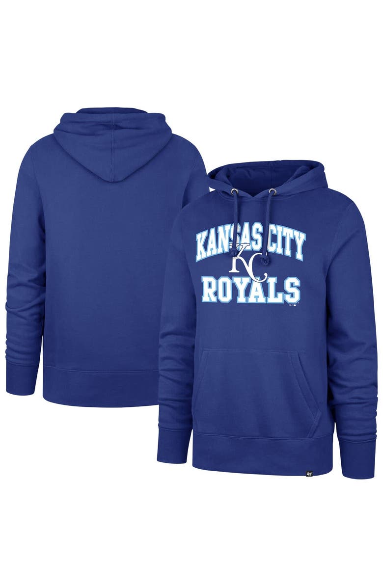 '47 Men's '47  Royal Kansas City Royals Velocity Headline Pullover Hoodie, Alternate, color, Royal