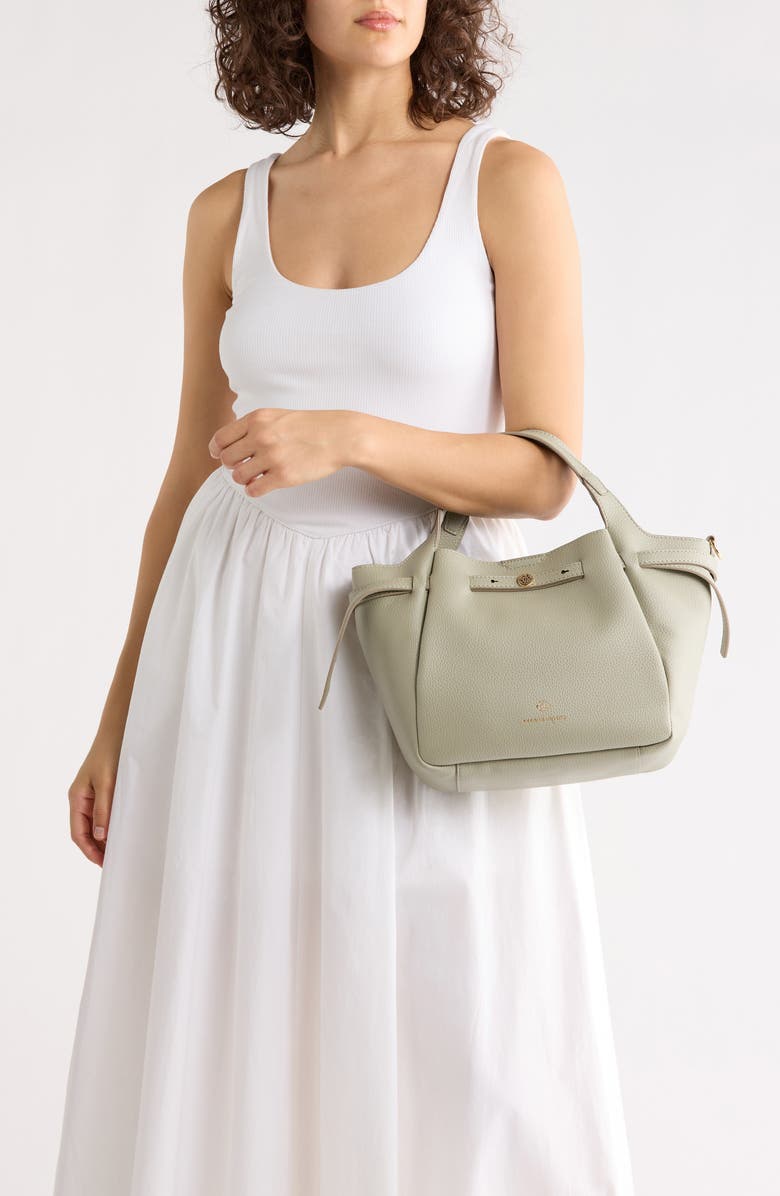 Nanette Lepore Walden Belted Satchel Bag, Alternate, color, Clary Sage