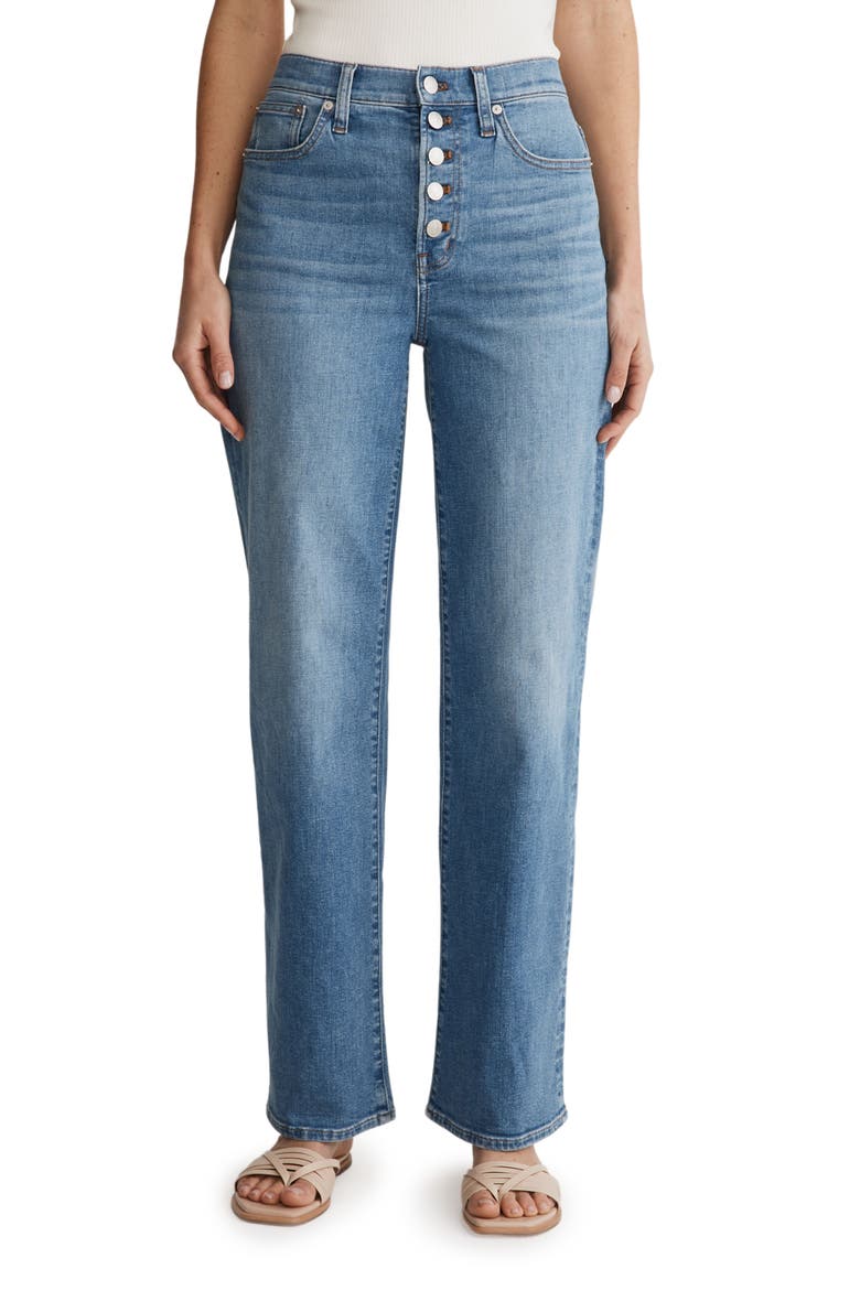 The Tall Perfect Vintage Wide Leg Crop Jeans, Main, color, OHLMAN WASH