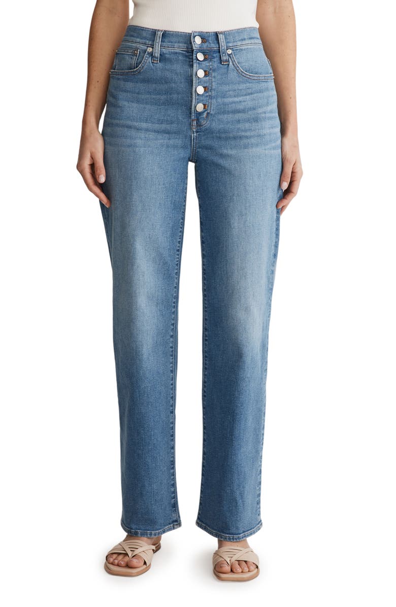 Madewell Summer Perfect High Waist Wide Leg Jeans, Main, color,