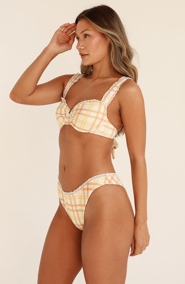 Dippin Daisys Priscilla Underwire Bikini Top, Alternate, color, Rad Plaid