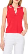Ted Baker Piped Sleeveless Polo