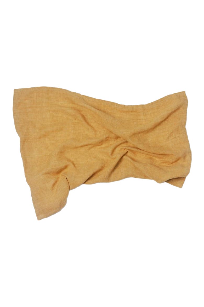 Stone Washed Linen Tea Towel, Alternate, color, Gold