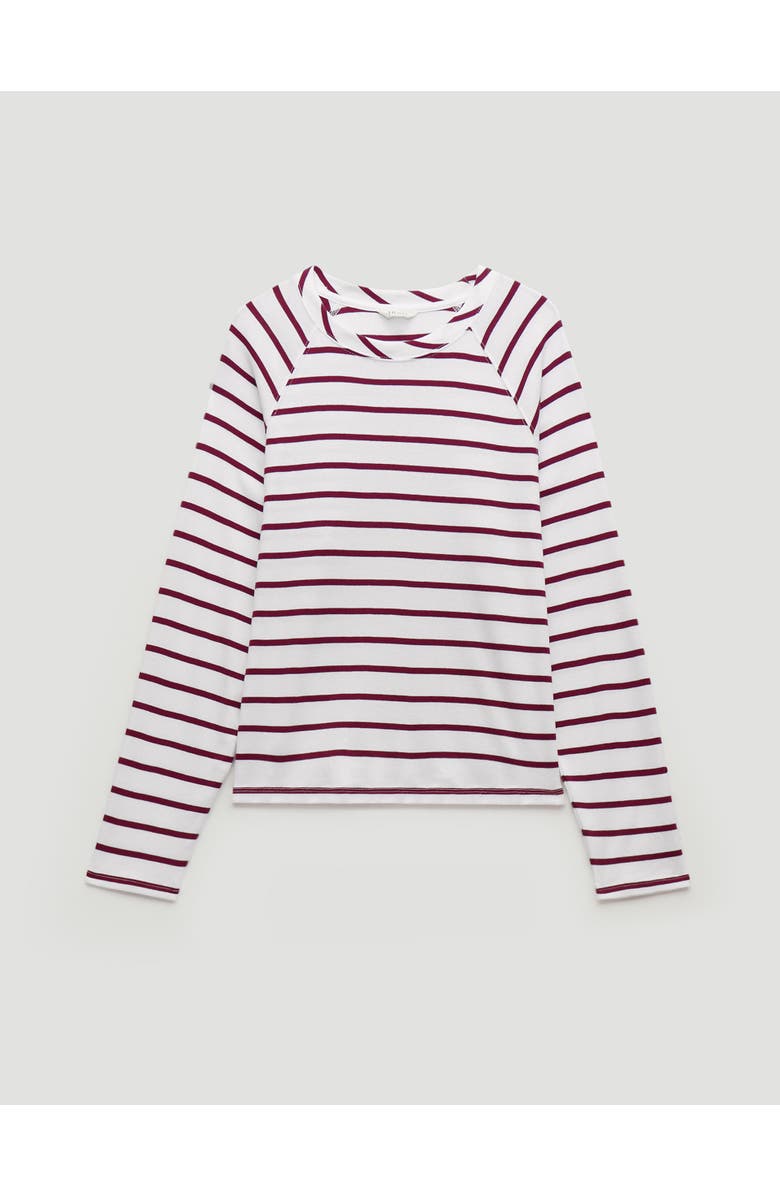 Hush Matilda Raglan Stripe Top, Alternate, color, Wine Red
