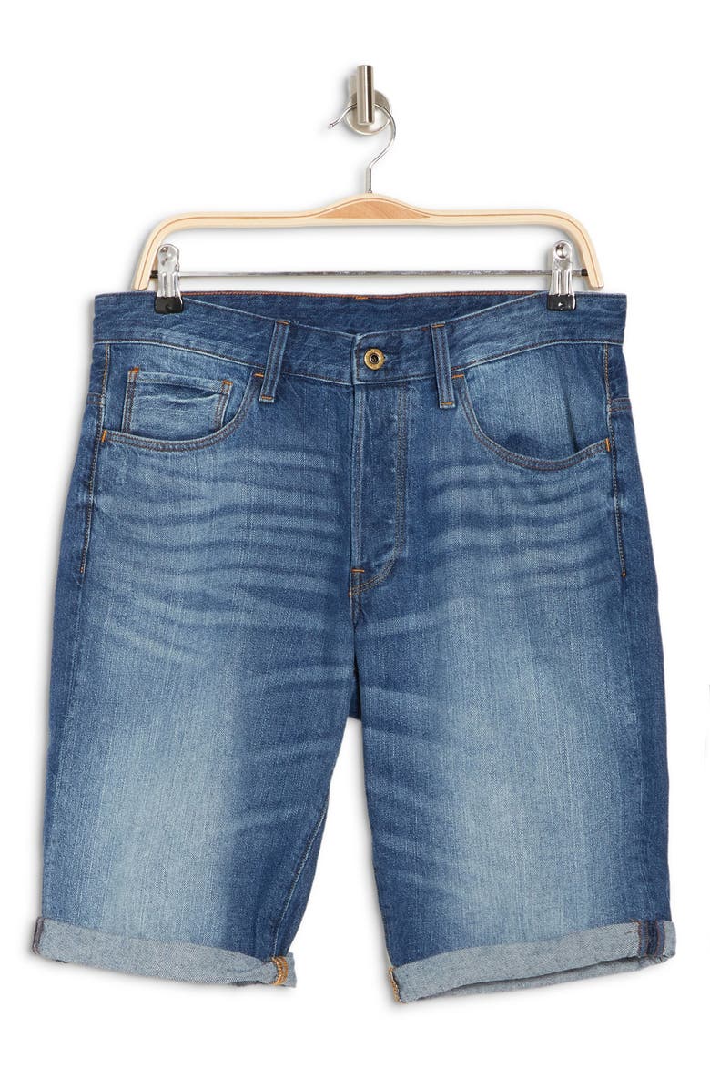 G-Star RAW Slim Fit Denim Shorts, Alternate, color, Medium Aged