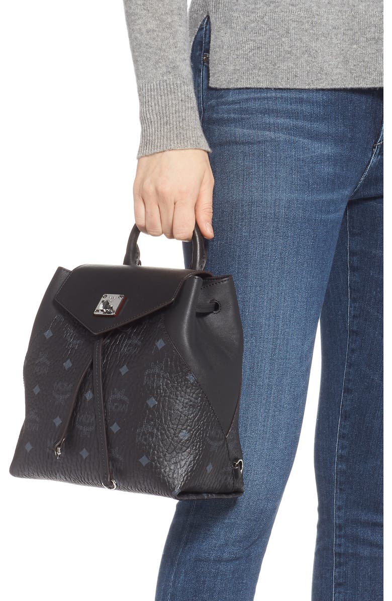 MCM Essential Visetos Original Small Backpack, Alternate, color,