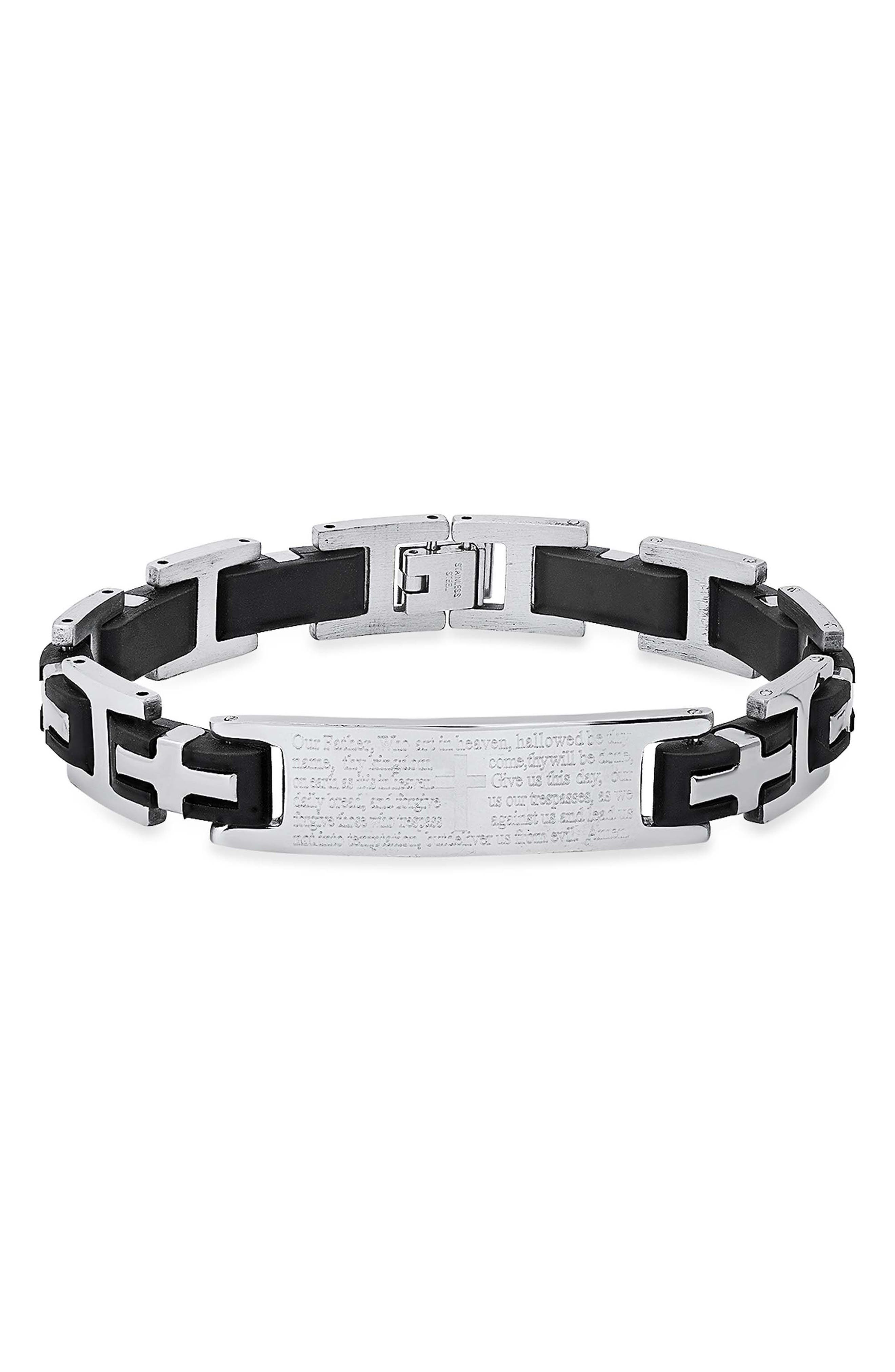Men's Lord's Prayer Link Bracelet