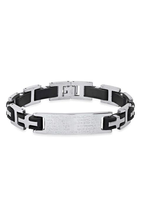 Men's Lord's Prayer Link Bracelet