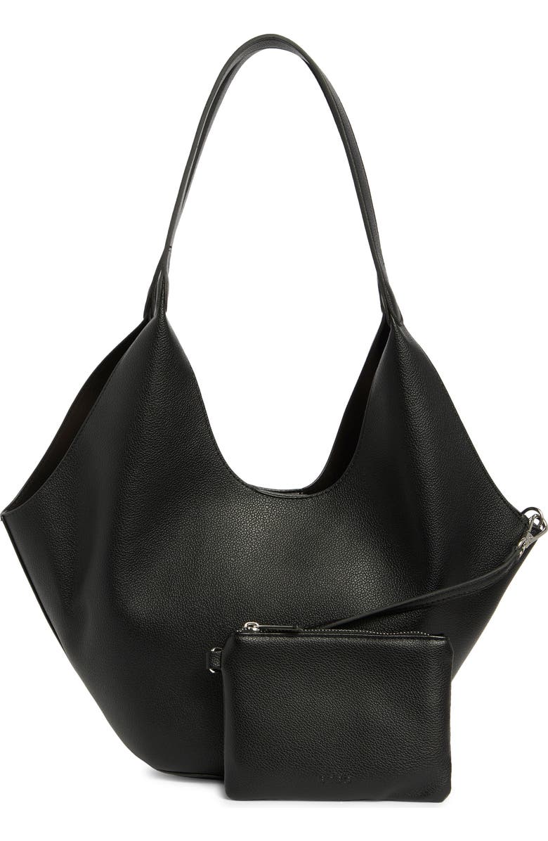 BCBG Small Bucket Tote Bag, Alternate, color, Black