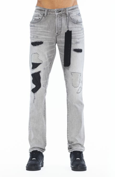 Rocker Slim Straight Leg Ripped Jeans
