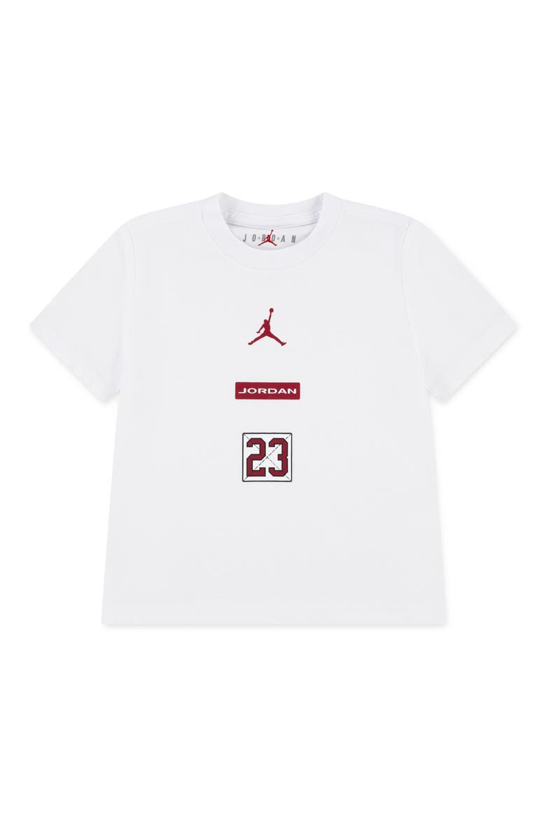 Kids' Stacked 23 Short Sleeve T-Shirt, Main, color, WHITE