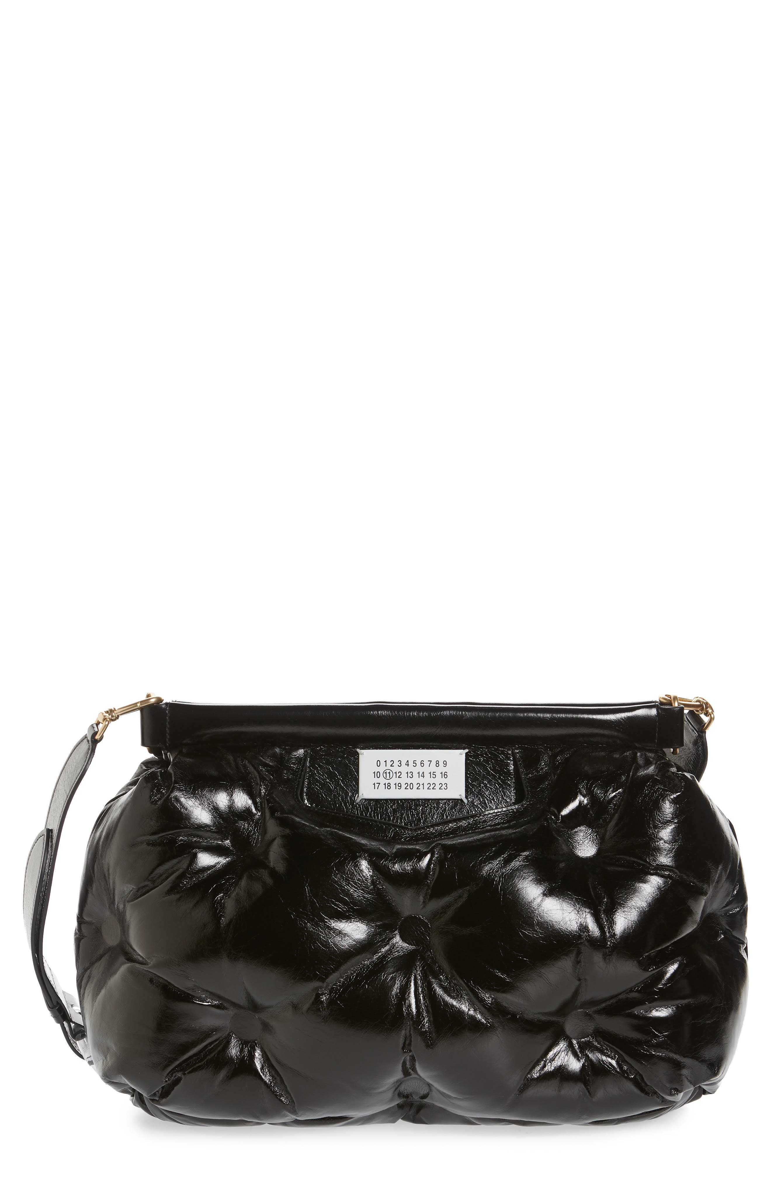 Maison Margiela Glam Slam Leather Convertible Crossbody Bag, Main, color, 