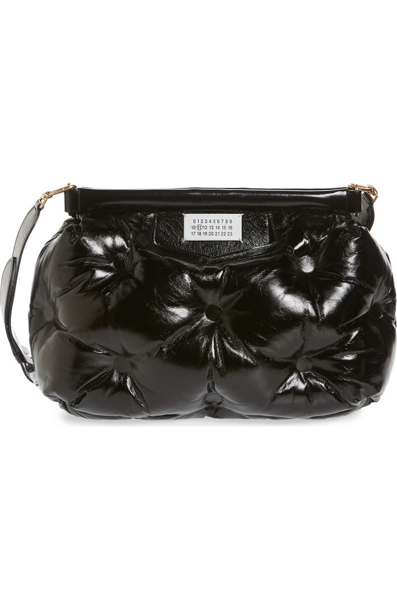 Maison Margiela Glam Slam Leather Convertible Crossbody Bag, Main, color,