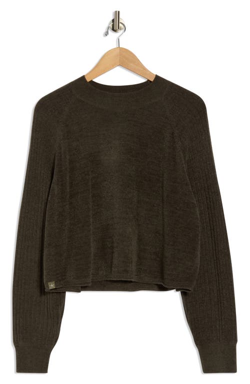 Barefoot Dreams ® Cozychic® Ultra Lite® Mock Neck Crop Sweatshirt In Gray