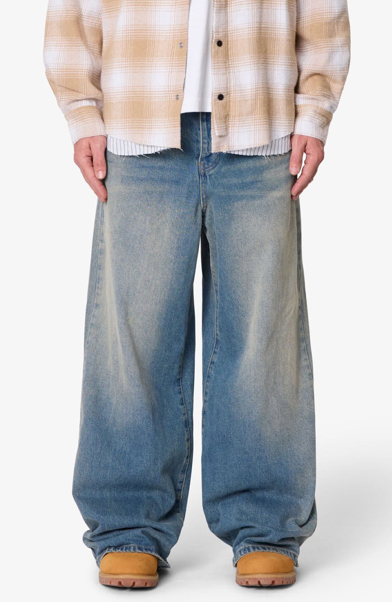 Baggy Rave Washed Wide Leg Jeans