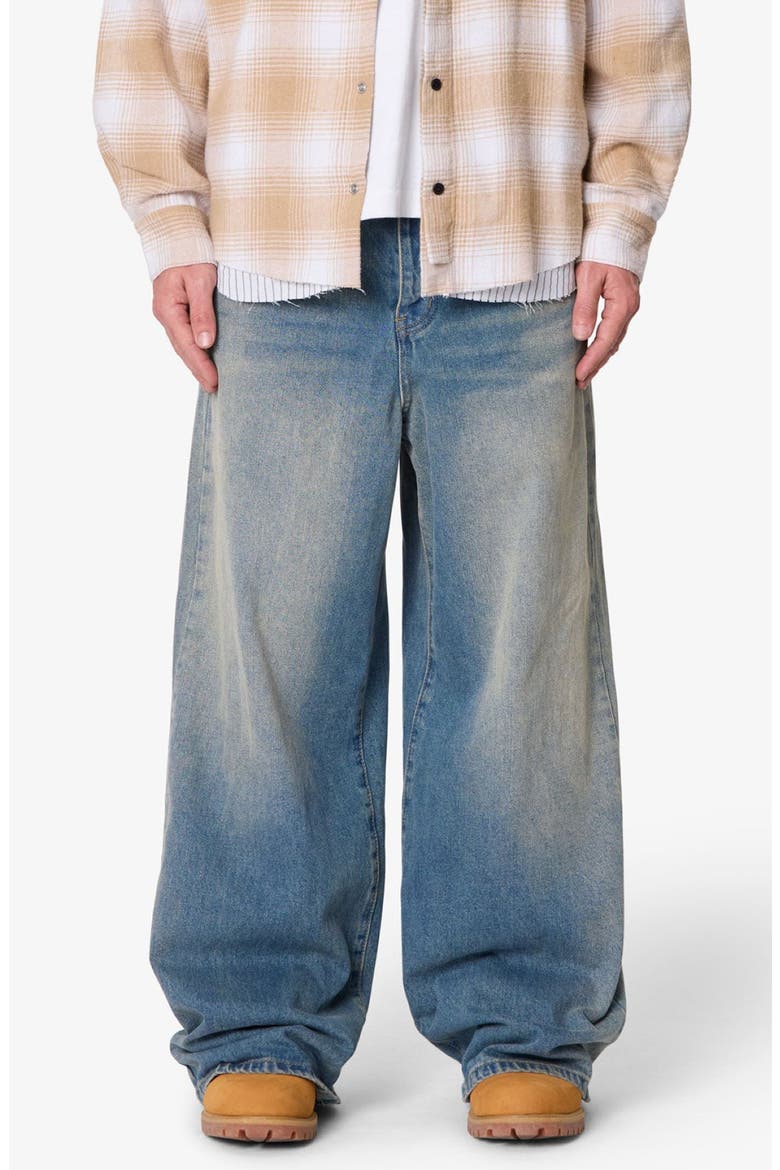 Baggy Rave Washed Wide Leg Jeans, Main, color, MEDIUM BLUE