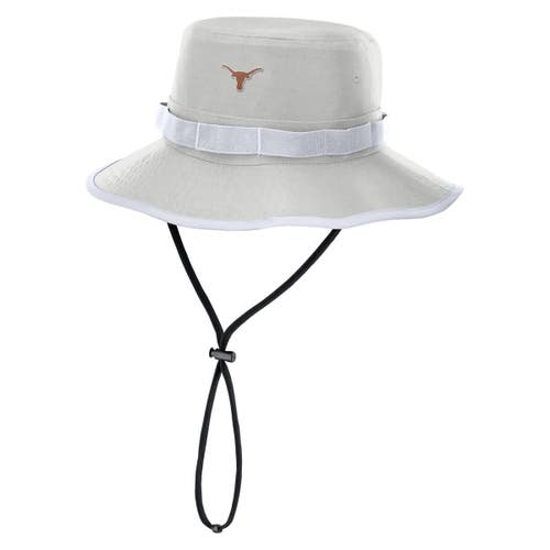Nike Gray Texas Longhorns 2025 Sideline Apex Boonie Bucket Hat In Silver