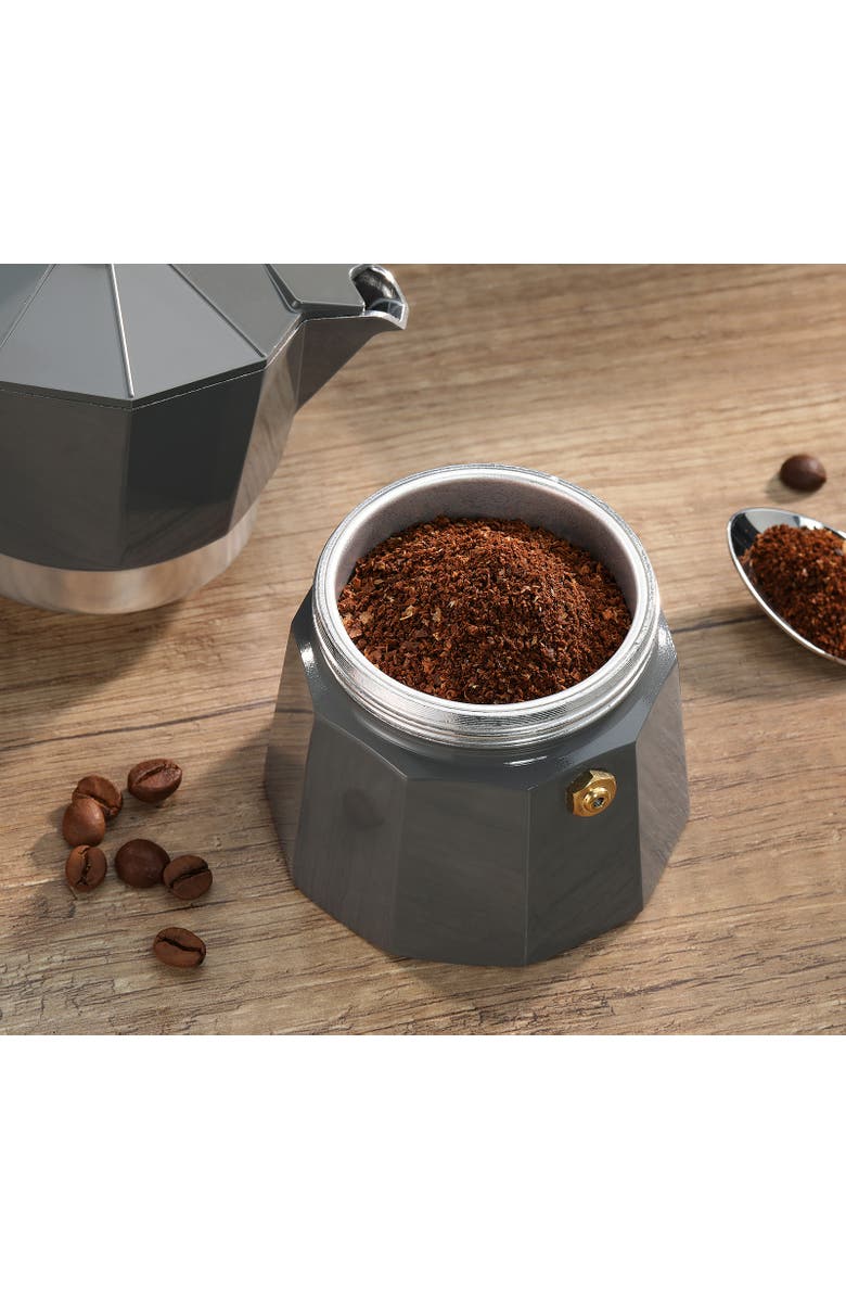 CILIO Legno Stovetop Espresso Maker, 15-Ounce, Alternate, color, Gray