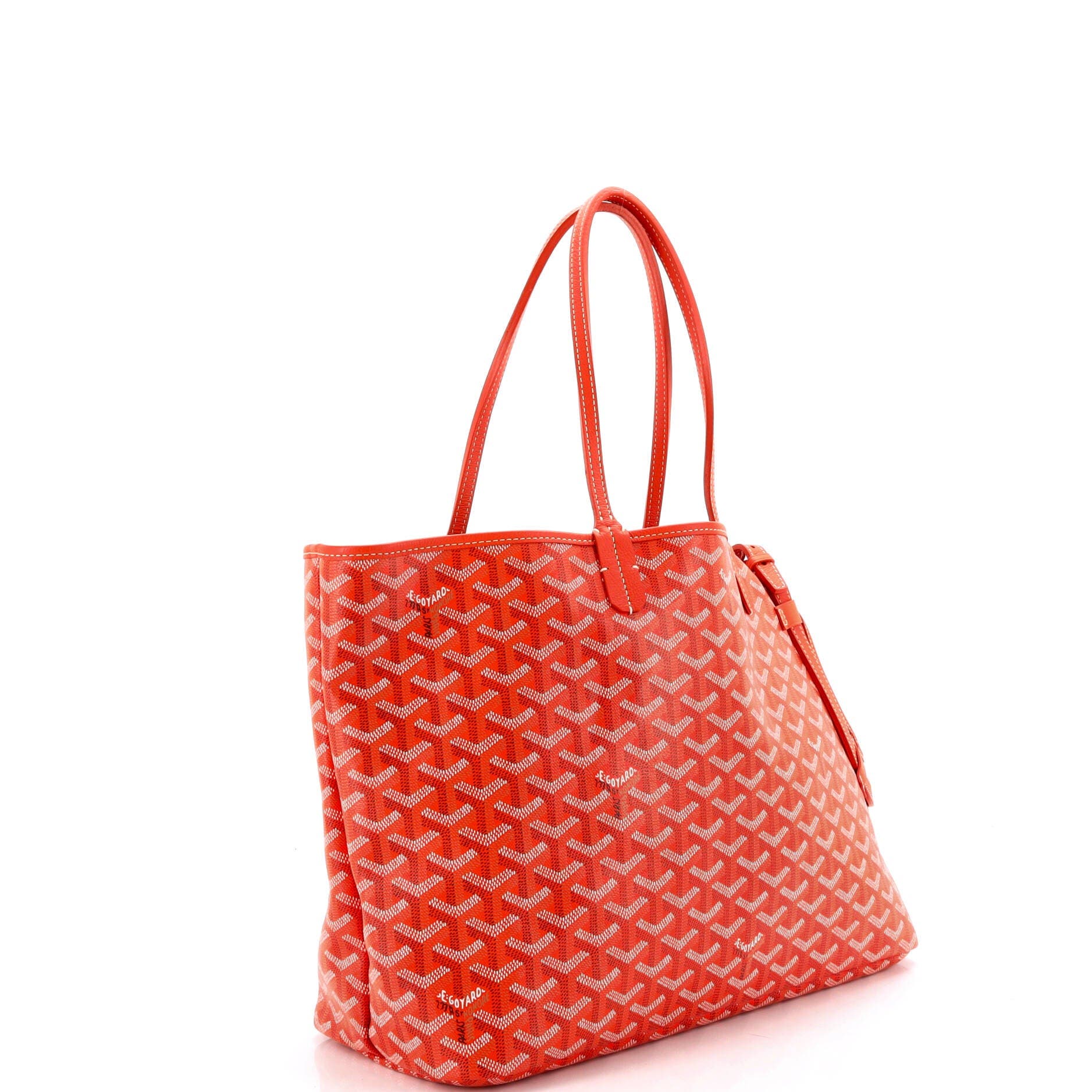 Pre-Owned Goyard Chien Gris Pet Carrier Tote Coated Canvas, Alternate, color, Orange