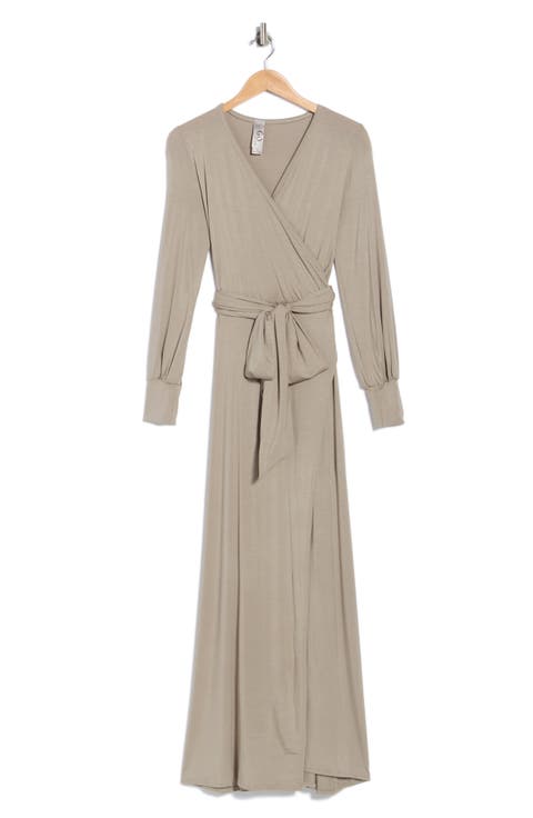 Long Sleeve Empire Waist Maxi Dress