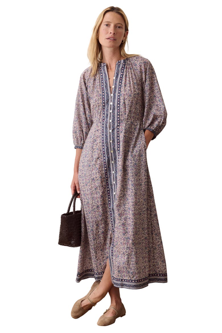 Willow Maxi Dress, Alternate, color, BLUE FLORAL