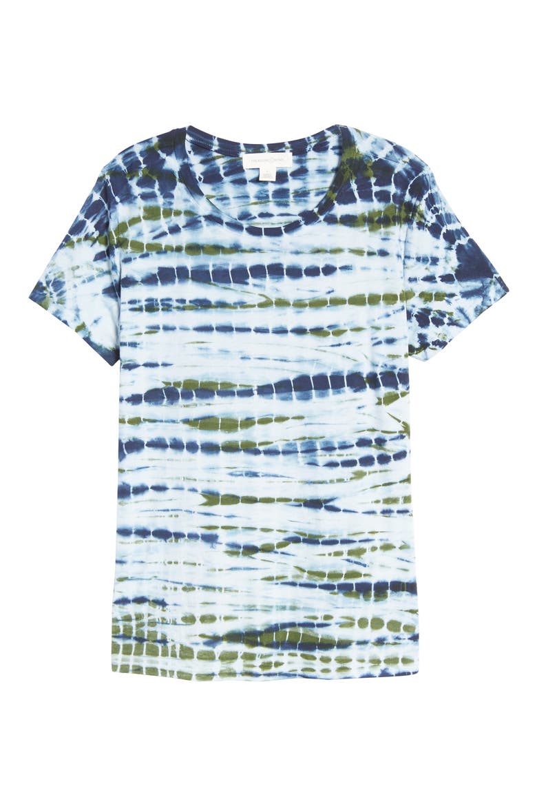 Tie Dye Tee, Alternate, color, BLUE FEATHER- NAVY TIE DYE
